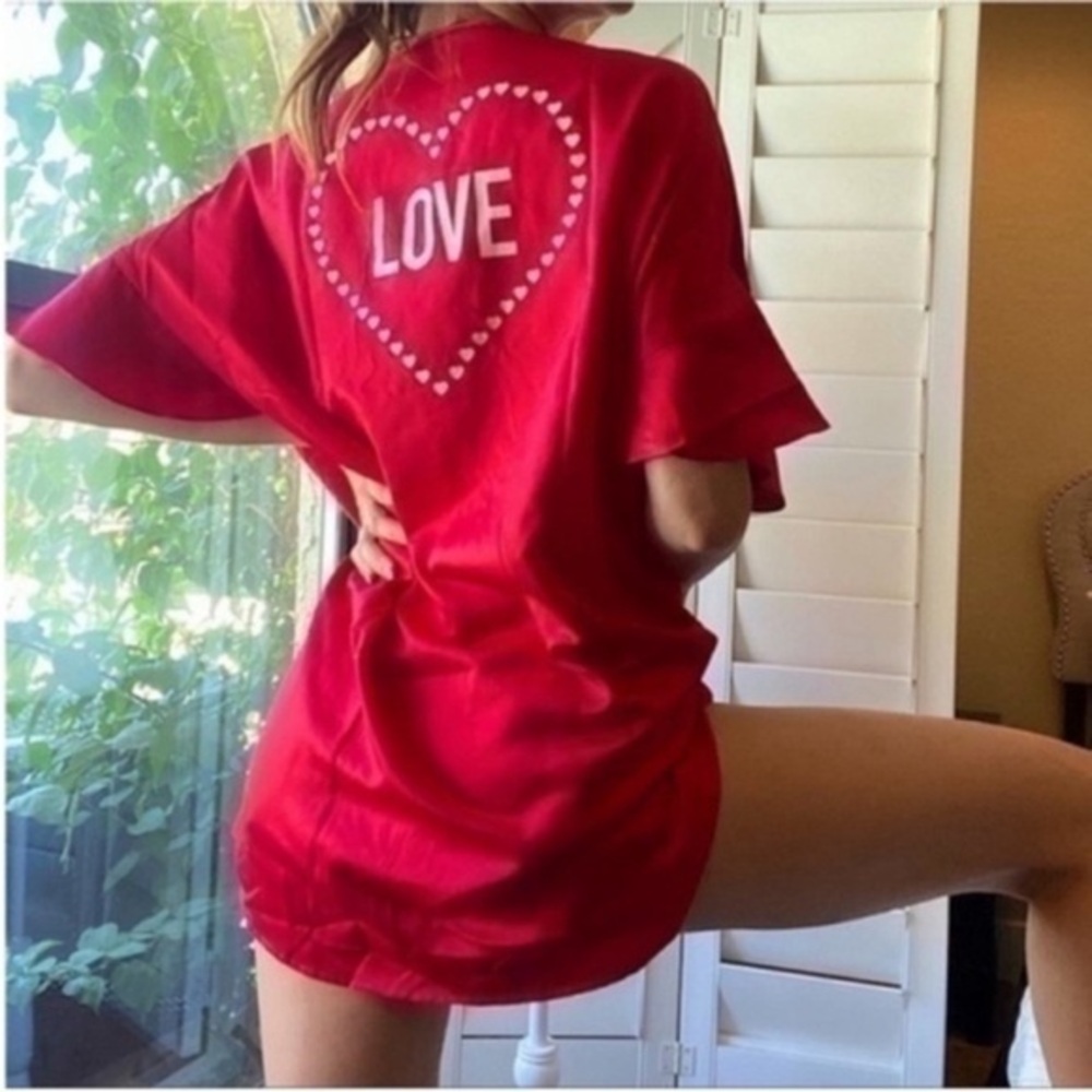 Victoria's Secret Red Love Robe
